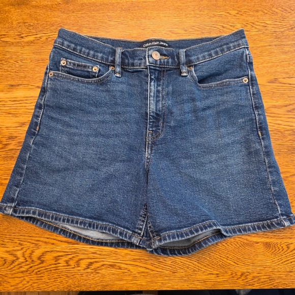 Calvin Klein Jeans Pants - Calvin Klein Jeans Womens High Rise Denim Shorts Medium Wash Blue Size 28/6